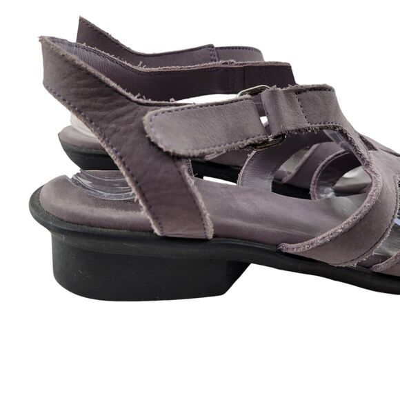 Arche Sandals Womens 38 7 US Mauve Nubuck Leather Slingback Light Purple France - Picture 2 of 10